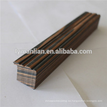 artesanía en madera de ébano moldeado decorativo de madera moldura decorativa de madera